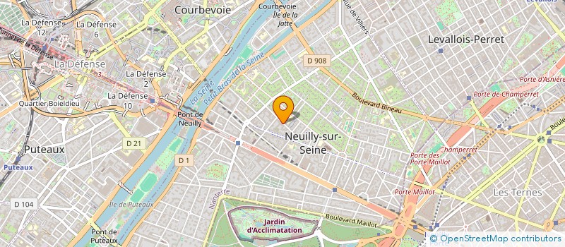 localisation de l'entreprise LA STATION à NEUILLY-SUR-SEINE