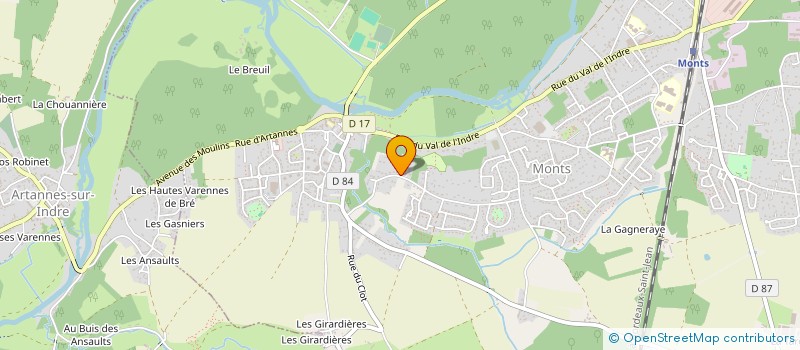 localisation de l'entreprise LA STATION  MONTS