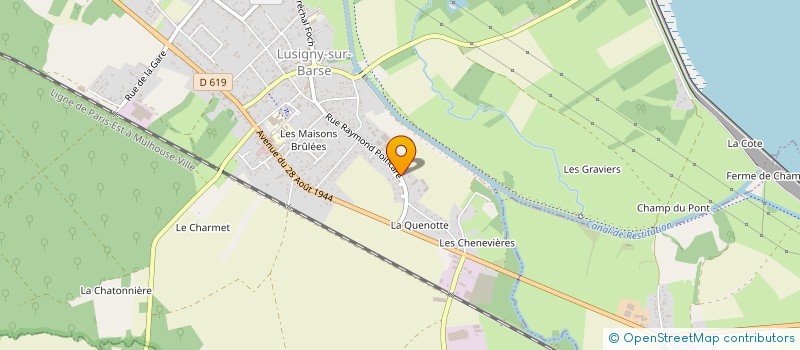 localisation de l'entreprise LA STATION à LUSIGNY-SUR-BARSE