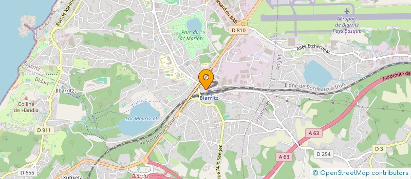 localisation de l'entreprise LA STATION  BIARRITZ