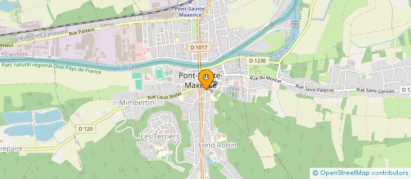 localisation de l'entreprise LA STATION 60 à PONT-SAINTE-MAXENCE