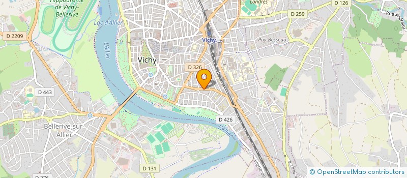 localisation de l'entreprise LA STATION à VICHY