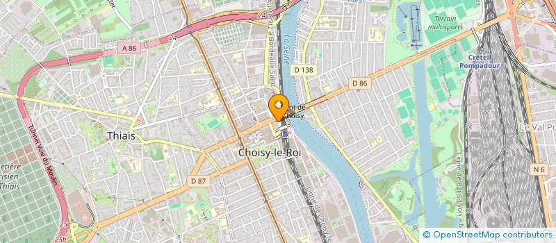 localisation de l'entreprise LA STATION à CHOISY-LE-ROI