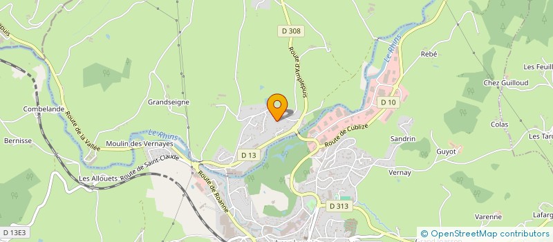 localisation de l'entreprise LA STATION  SAINT-JEAN-LA-BUSSIERE