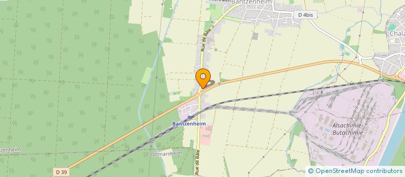 localisation de l'entreprise LA STATION  BANTZENHEIM