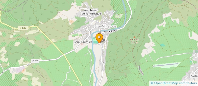 localisation de l'entreprise LA STATION à BIZE-MINERVOIS