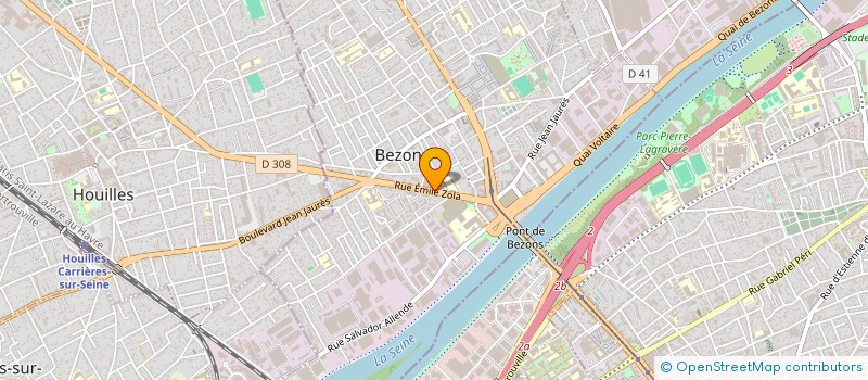 localisation de l'entreprise LA STATION PAIN à BEZONS