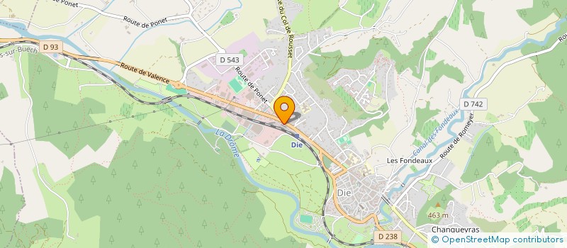 localisation de l'entreprise LA STAZIONE à DIE
