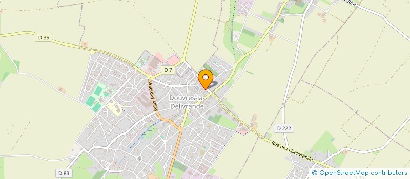 localisation de l'entreprise LA STE FAMILLE COUVENT  DOUVRES-LA-DELIVRANDE