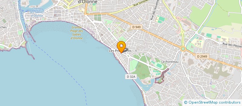 localisation de l'entreprise LA STEFAB  LES SABLES-D'OLONNE