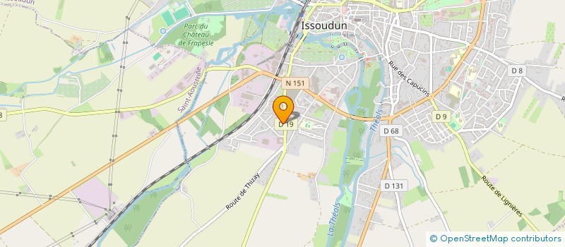 localisation de l'entreprise LA STELLA à ISSOUDUN