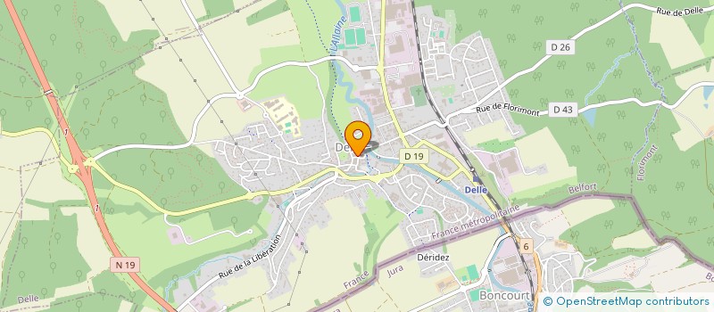 localisation de l'entreprise LA STEPHANOISE à COURTELEVANT