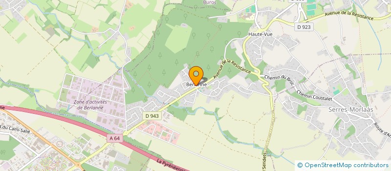 localisation de l'entreprise LA STEPHANOISE  MORLAAS