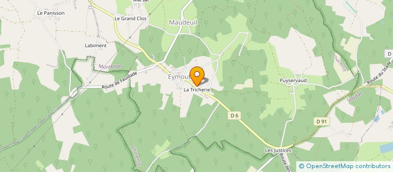 localisation de l'entreprise LA STEPHANOISE à EYMOUTHIERS