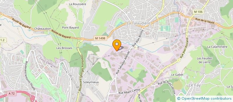 localisation de l'entreprise LA STEPHANOISE D'ABATTAGE à LA TALAUDIERE