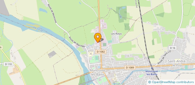 localisation de l'entreprise LA STEPHANOISE DE TRANSPORTS - S.S.C.L. à MONTROND-LES-BAINS