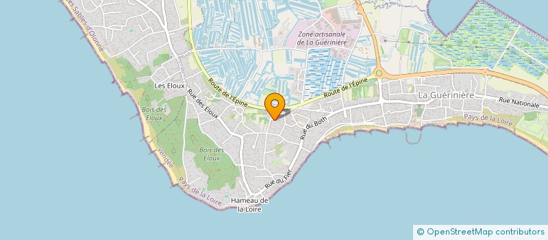 localisation de l'entreprise LA STERNE  LA GUERINIERE