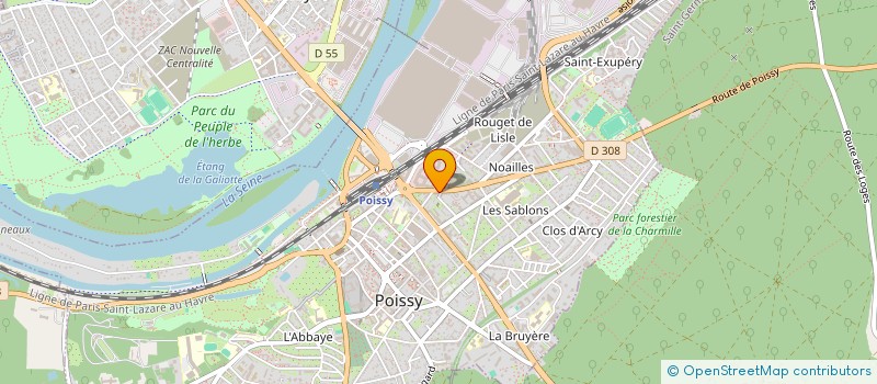 localisation de l'entreprise LA STIDIA PRODUCTION  POISSY