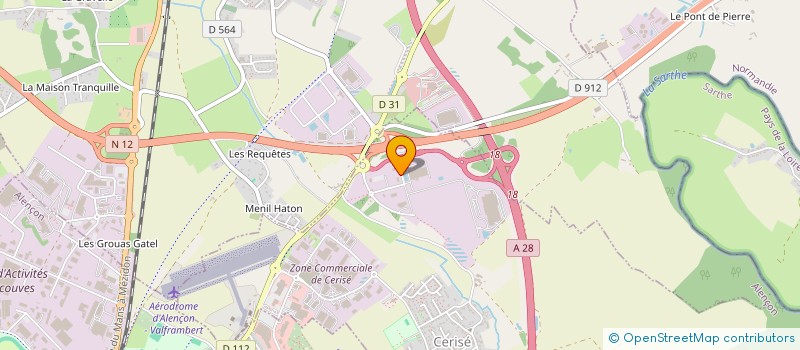 localisation de l'entreprise LA STRADA 28 à CERISE