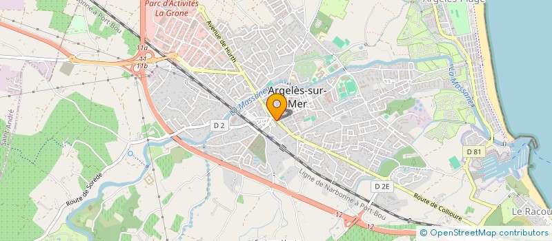 localisation de l'entreprise LA STRADA à ARGELES-SUR-MER