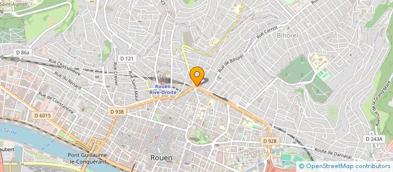 localisation de l'entreprise LA STRADA 76 à ROUEN