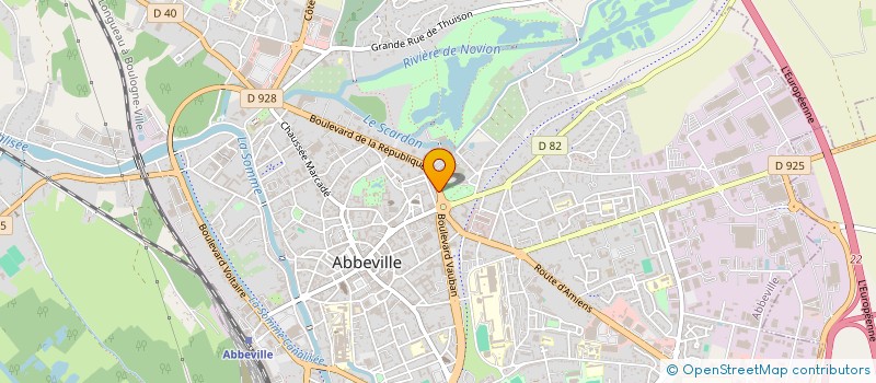 localisation de l'entreprise LA STRADA à ABBEVILLE