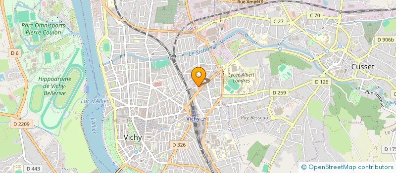 localisation de l'entreprise LA STRADA à VICHY