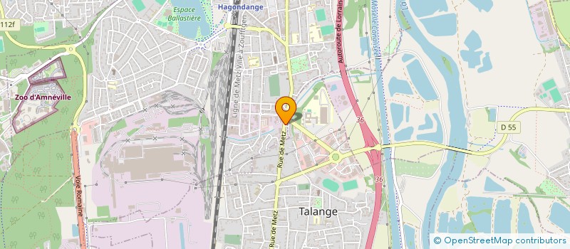 localisation de l'entreprise LA STRADA  HAGONDANGE