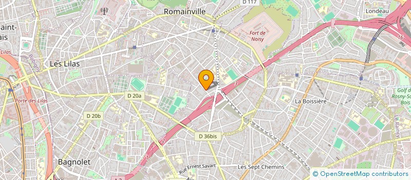 localisation de l'entreprise LA STRADA ET COMPAGNIES à ROMAINVILLE