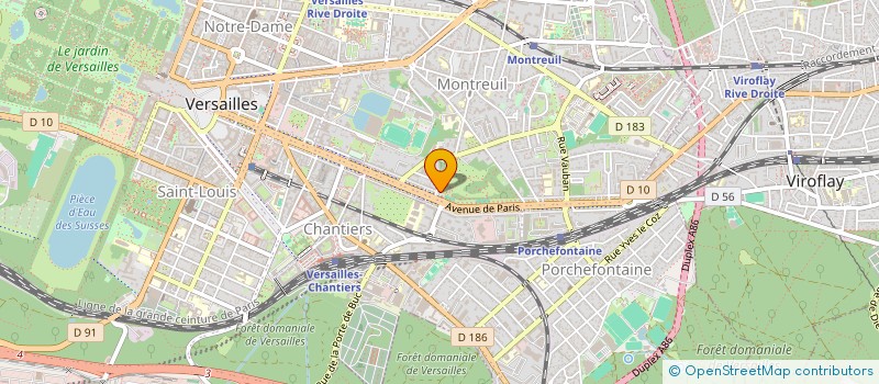 localisation de l'entreprise LA STRASBOURGEOISE à VERSAILLES