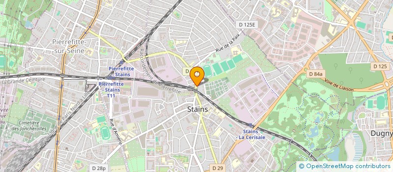 localisation de l'entreprise LA STREET FOOD  STAINS