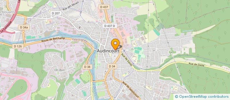 localisation de l'entreprise LA STRESA à AUDINCOURT