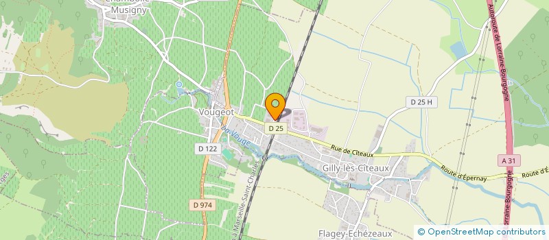 localisation de l'entreprise LA STRUCTURE MODULAIRE  VOUGEOT