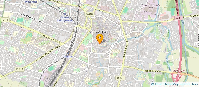 localisation de l'entreprise LA STUB  COLMAR