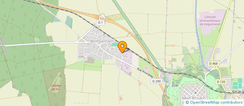 localisation de l'entreprise LA STUB GREINER  VOLGELSHEIM