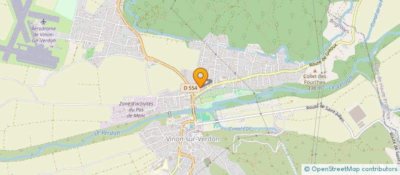 localisation de l'entreprise LA SUBLE BERTON  VINON-SUR-VERDON