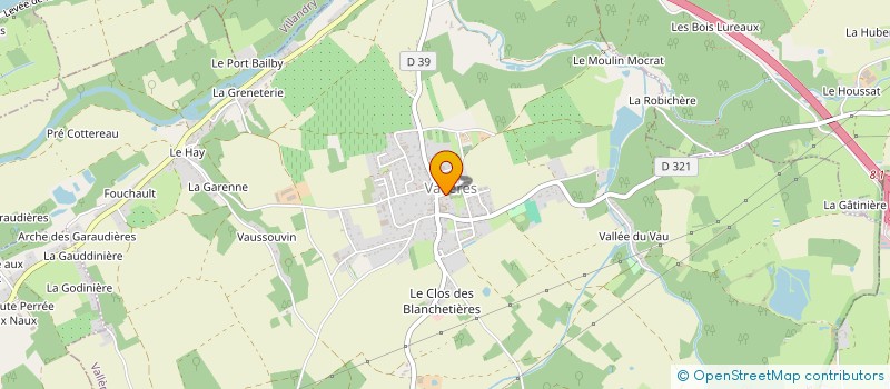 localisation de l'entreprise LA SUCHARDIERE  VALLERES