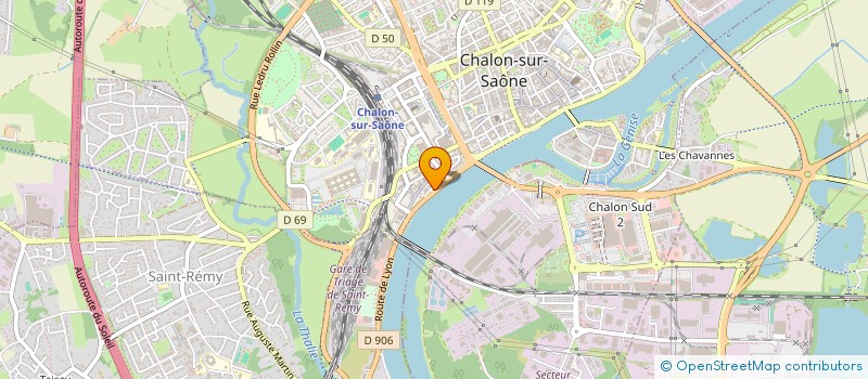 localisation de l'entreprise LA SUCRERIE à CHALON-SUR-SAONE