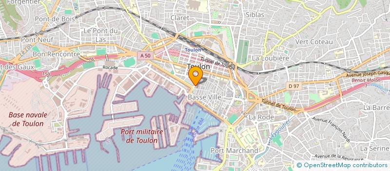 localisation de l'entreprise LA SUITE à TOULON