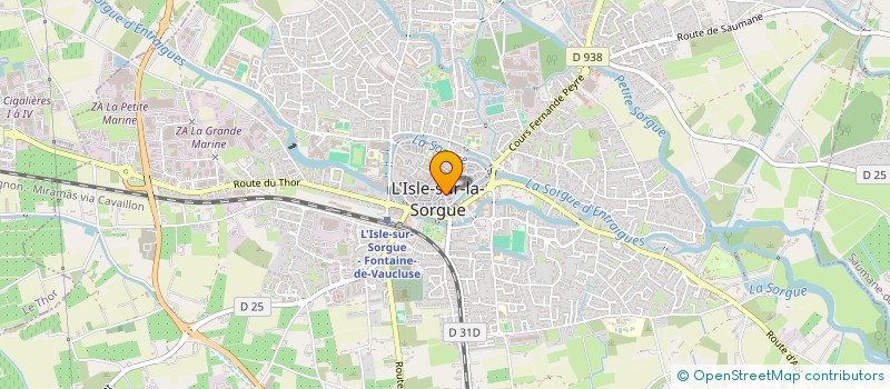 localisation de l'entreprise LA SUITE à L'ISLE-SUR-LA-SORGUE