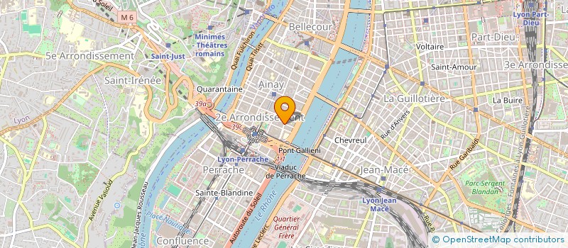 localisation de l'entreprise LA SUITE à LYON