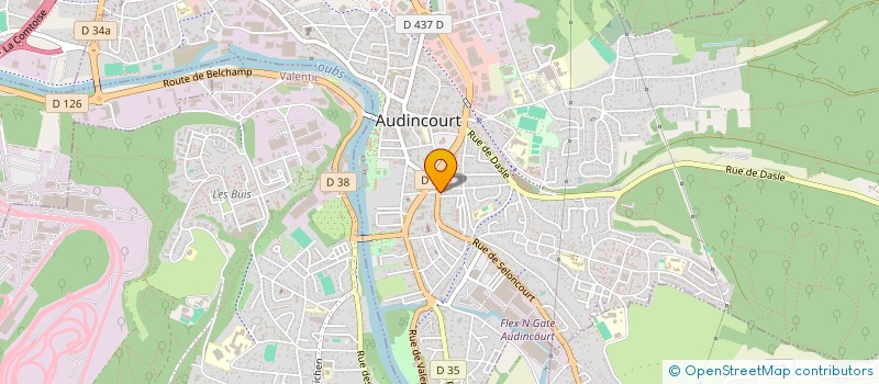 localisation de l'entreprise LA SUITE  AUDINCOURT
