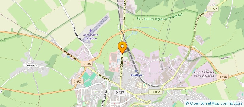 localisation de l'entreprise LA SUITE à AVALLON
