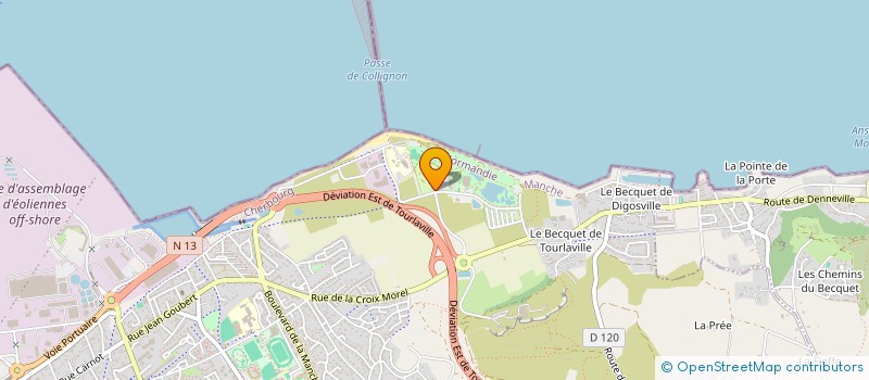 localisation de l'entreprise LA SUITE DU BOUQUET  CHERBOURG-EN-COTENTIN