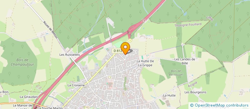 localisation de l'entreprise LA SUITE DU CABANON  THORIGNE-FOUILLARD