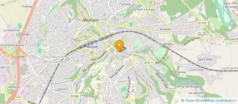 localisation de l'entreprise LA SUPER EPICERIE  MORLAIX