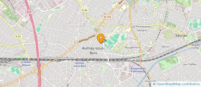 localisation de l'entreprise LA SUPERBE  AULNAY-SOUS-BOIS
