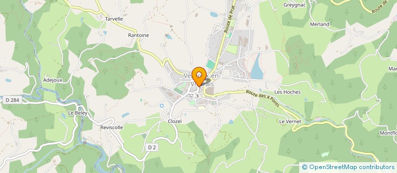 localisation de l'entreprise LA SUPERETTE à VERNOUX-EN-VIVARAIS