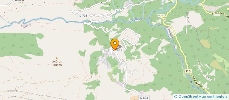 localisation de l'entreprise LA SUPERETTE DE CIPIERES à CIPIERES