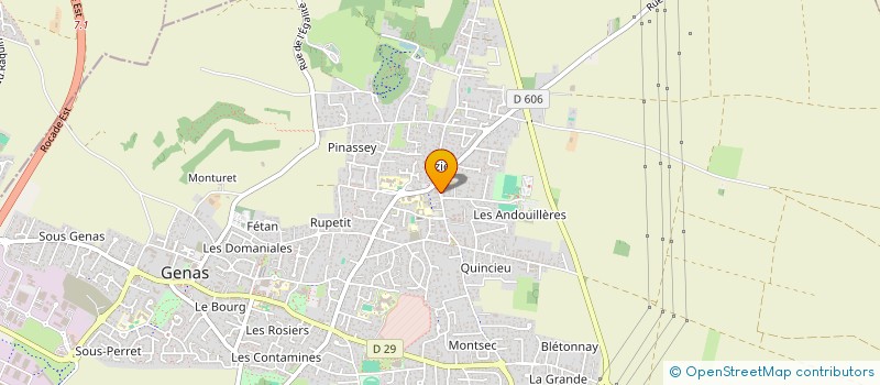 localisation de l'entreprise LA SUPERETTE DE GENAS  GENAS